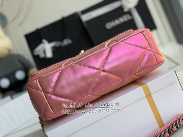Chanel女包 香奈兒專櫃最新款幻彩19手袋中號口蓋包 Chanel斜挎單肩手提鏈條女包 1161  djc4315